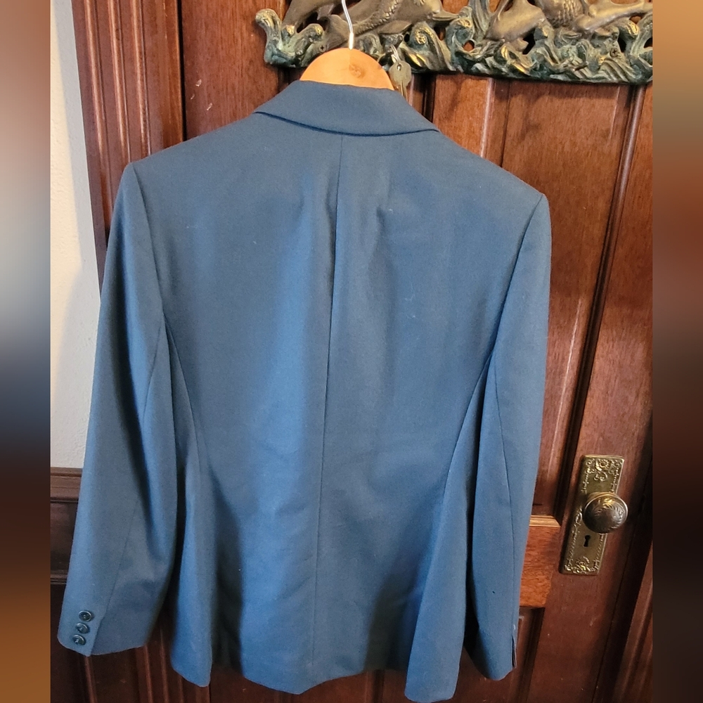 Vintage Virgin Wool Teal Pendleton Blazer - image 2